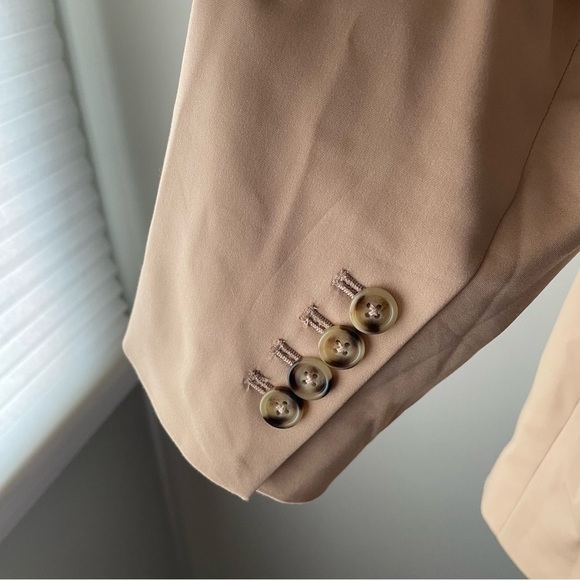 Hudson North Double Breasted Blazer Suit Jacket Tan Womens Plus Size 20W - Picture 4 of 8